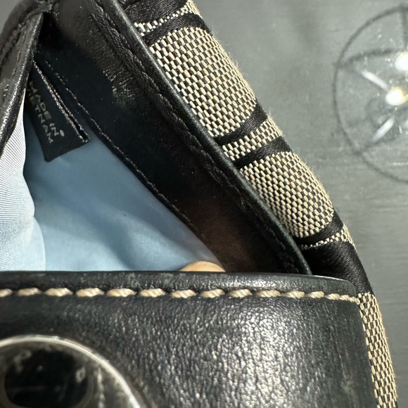 Classic coach Wallet with checkbook. Canvas with leather trim. - Picture 6 of 6